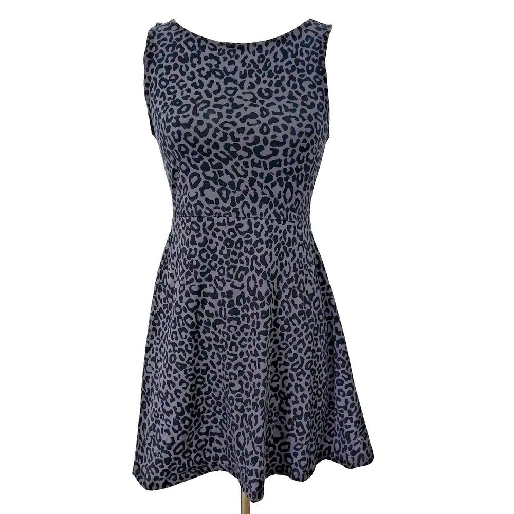 Victoria’s Secret PINK Leopard Sleeveless Tank Mini Dress Size Large Open Back